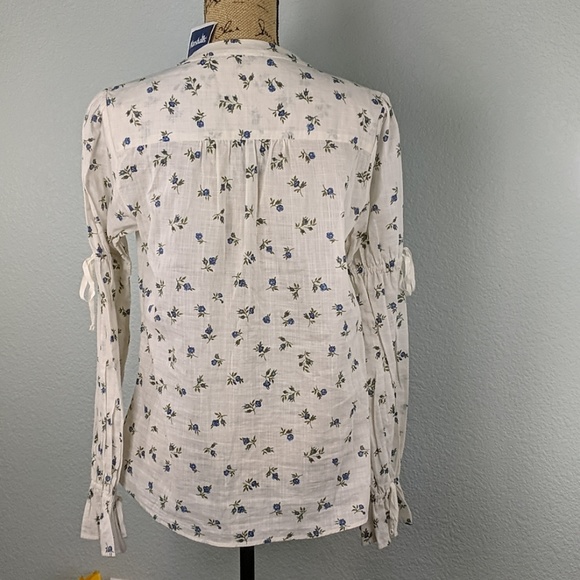 Paige Yardley split neck floral print blouse - Picture 7 of 8